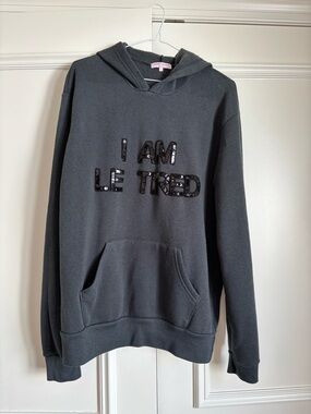 Bow & Drape Dark Gray Hoodie
